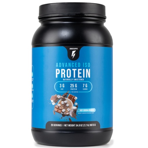 [BRSWYFD3CV7QIET3] InnoSupps Advanced Iso Protein | 100% Whey Isolate Protein Powder | No Artificial Sweeteners| Low Fat, Low Carbs | 25g of Protein | Hormone Free, Gluten Free, Soy Free | (Hot Cocoa Crunch)