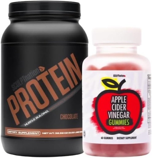 [BRSROCT6AQBBQYDP] Sculpt Nation by V Shred Protein Chocolate and Apple Cider Vinegar Bundle