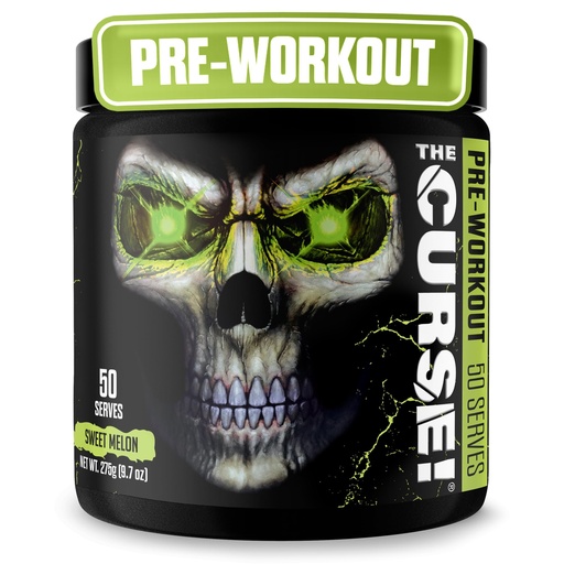 [BRSRAEAODMFBAF3L] JNX SPORTS The Curse! Sweet Melon Pre Workout Powder with Creatine – Extreme Energy Preworkout for Men & Women – 50 Servings – L Citrulline, Beta Alanine & Caffeine for Pump, Strength & Focus