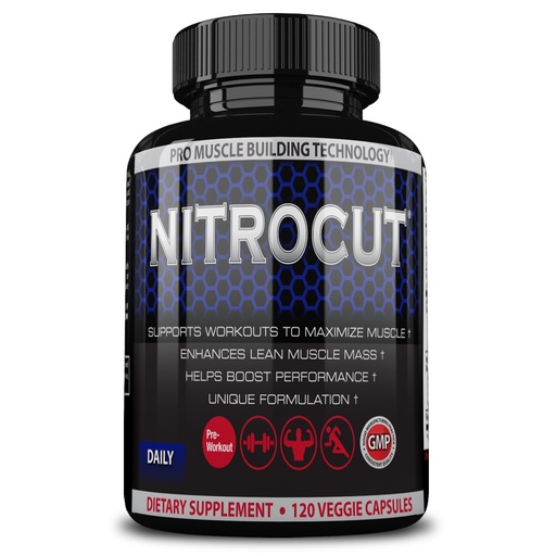 [BRSWK2YRPMBR2FT6] Pre Workout Supplement -120 Capsules - Nitric Oxide Supplements - l arginine - l citrulline - Premium Ingredients - Increase Blood Flow - Boost Muscle Growth