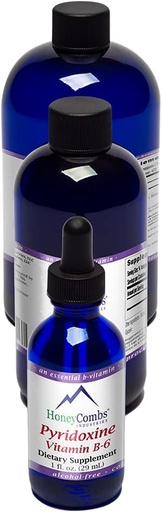 [BRSWIB36CUJWIYDE] Vitamin B6 (Pyridoxine) Drops – Liquid Vitamin B Drops for Natural Brain Function Support, Blood Vessels & Immune Support – Liquid Vitamin Mood Supplement – Alcohol-Free Health Supplement (16 Fl Oz)