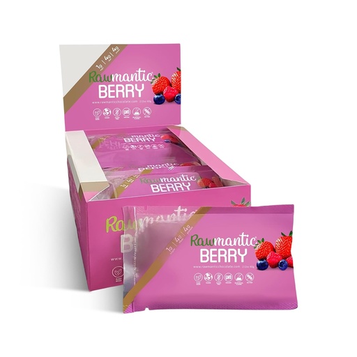 [BRSWYYD7OZ7RO2TK] Rawmantic Berry Energy Bar (12 Mini Bars x 60g) – Organic Passion Fruit & Mixed Berries,Puffed Quinoa, Sorghum, Millet & Buckwheat - No Artificial Flavors, Plant-Based, Non-GMO & Kosher