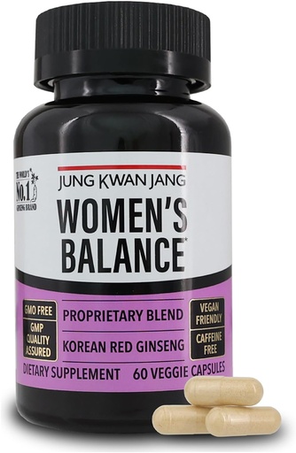 [BRSROAYECAPBEAY2] L'equilibri de les dones de JungKwanJang amb el Gigaseng Roig coreà per al Nivell d'Energia, Sistema Digestitiu i salut Cognitives suplementaris, 60 capsules