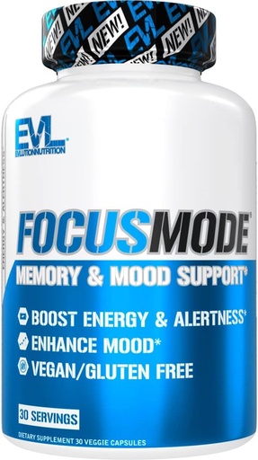[BRSWGYA3OEFQOELP] Evlution Mental Energy and Focus Supplement for Adults - Nootropics Brain Support Supplement with Caffeine L Theanine Alpha GPC and Huperzine A Nutrition Focus Pills for Sustained Peak Performance
