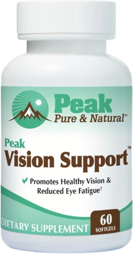[BRSRAGTRPMFAEAAZ] Peak Vision Support Eye Health Supplement - Luteiini ja Zeaxanthini lisand silmade väsimusele, sinise valguse kaitse - edendab terveid silmi ja selget nägemust (30 serveerimist)