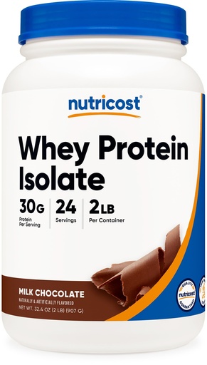 [BRSWKGQGCMBWMDTY] Nutricost Whey Protein Isolate (Milk Chocolate) 2LBS