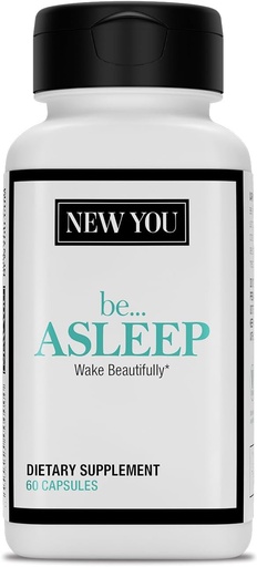 [BRSROZLRBENRU2TG] NEW YOU be…Asleep. Sleep Supplement with 5 Key Ingredients: Melatonin, L-Theanine, Chamomile, Magnesium & Vitamin B6. be Asleep Faster & Stay Asleep Longer (60 Vegan Capsules, 30-Servings)