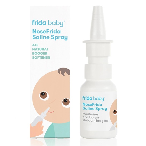 [BRSWKHD5AEFQAH34] Frida Baby NoseFrida Saline Mist Spray, Baby Saline Nasal Spray Decongestant for Allergy Relief and Congestion Relief to Soften Nasal Passages, 0.68 fl oz