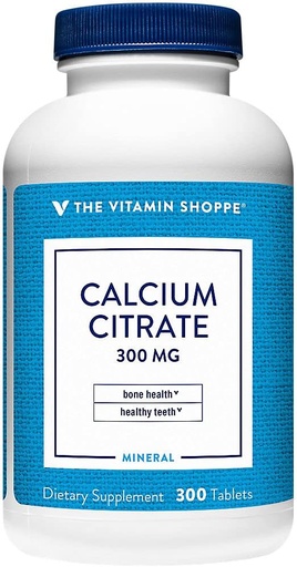 [BRSWKFQCCYDWOA3Y] Kaloriya Citrate 300mg - Vitamin Shoppete (300 Tablet) tərəfindən Mineral Essential