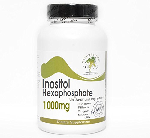 [BRSWKE37OF6AAHD6] Inositol Hexaphosphate 1000mg ~ 200 Capsules - No Additives ~ Naturetition Supplements