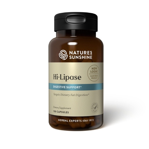 [BRSWIYQGC4CRKELU] Nature's Sunshine Hi-Lipase - Naturally Supports the Digestive System and aids in the Digestion of Food (100 Capsules)