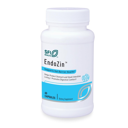 [BRSWI2QQOAIBOCT4] SFI Health Klaire Labs Endozin - Zinc Carnosine Complex with L-Glutamine to Support Intestinal Barrier Function, Hypoallergenic (60 Capsules)