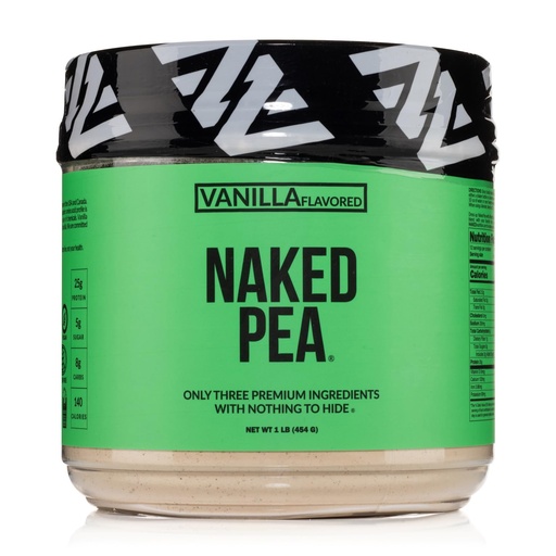 [BRSRAYA3DMBQ2F3L] NAKED Vanilla Pea Protein Isolate from North American Farms, Only 3 Ingredients, Vanilla Vegan Protein, NSF Certified, Gluten-Free, Soy Free, GMO Free - 1LB