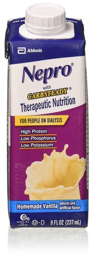 [BRSWKEYMOYNBO2DU] Nepro Complete Voeding met Carb Steady Vanilla Liquid - 8 Oz / Containers, geval 24 door Nepro