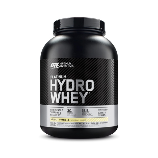 [BRSWIYAYDEDAMHTG] Optimum Nutrition Platinum Hydrowhey Protein Powder, 100% Hydrolyzed Whey Isolate Powder, Flavor: Velocity Vanilla, 3.5 Pounds (Packaging May Vary)