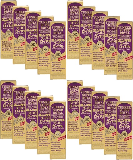 [BRSROBQFBUJQYETP] Super Royal, Liquid Vitamin & Herbal Supplement, nergy Herbal Supplements, Herbal Energy Boost, Reduces Physical Fatigue and Tiredness, 1.69 Fl oz, Made in Japan (Pack of 20)