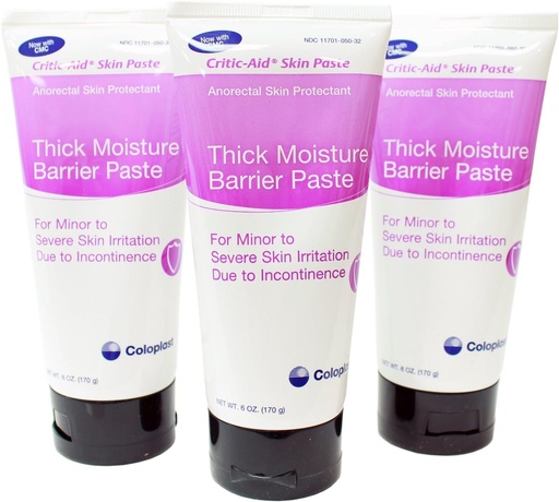[BRSWIFIGDIIW2GTO] Critic-Aid Skin Paste - Skin Protectant/Barrier Paste 6 oz Tube (Pack of 3)