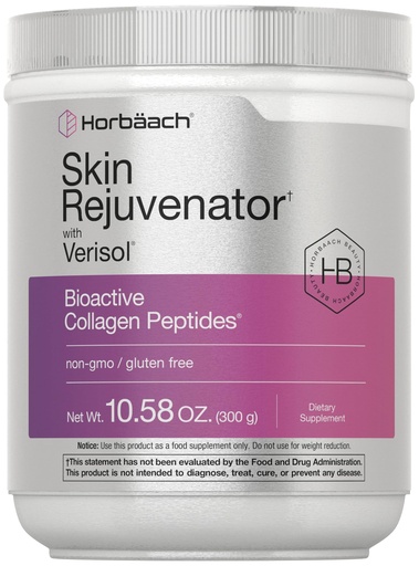 [BRSWYYYNOUNAAG32] Horbäach Skin Rejuvenator with Verisol 10.58 oz | Bioactive Collagen Peptide Powder | Types I and III | Non GMO, Gluten Free Supplement