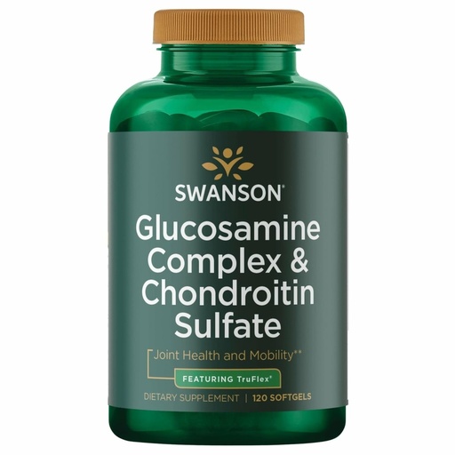 [BRSWGEL4PMPQEGTU] Swanson Glucosamine Complex & Chondroitin Sulfate 500/400 Milligrams 120 Sgels