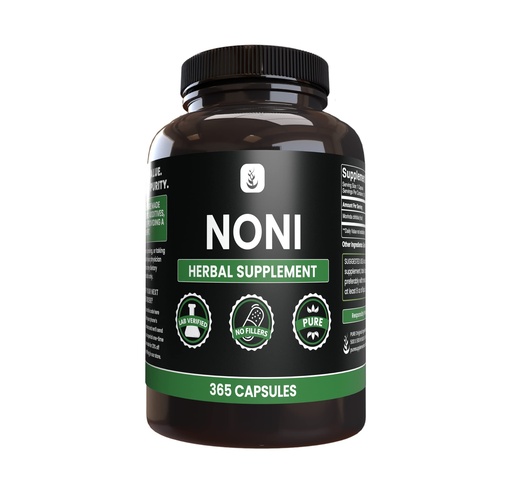 [BRSRMBI2BUIQGA34] PURE ORIGINAL INGREDIENTS Noni (365 Capsules) No Magnesium Or Rice Fillers, Always Pure, Lab Verified