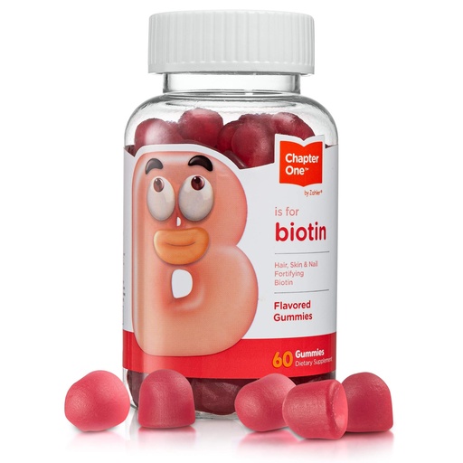 [BRSWYZANA4HWMCTL] Zahler Chapter One Biotin Gummies, Hair Skin and Nails Fortifying Biotin, Certified Kosher, 60 Flavored Gummies
