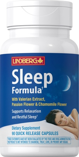 [BRSWICYNAJ6WGH32] Lindberg Valerian Root Extract | 90 Capsules | with Chamomile and Passion Flower | Complex Supplement | Non-GMO, Gluten Free