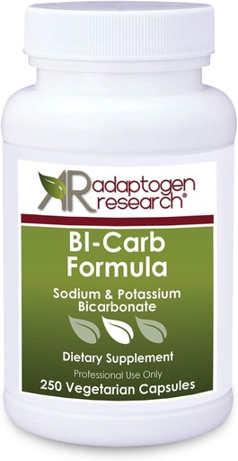 [BRSWYHD6DEIQ4ETV] Sodium Bicarbonate & Potassium Bicarbonate Capsules - Bi-Carb Formula | 250 Vegetarian Capsules