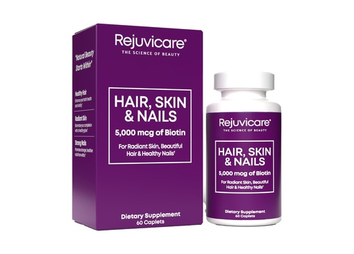[BRSREZL3A55QOCQ3] Hair Skin and Nails, Hair Growth Support, Healthy Skin & Nails, Biotin, Vitamins B1, B2, B3, B6 & B7 + B1, Supports Healthy Hair, Radiant Skin and Strong Nails, Vegan, 60 Caplets