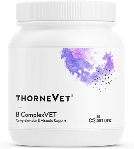 [BRSWYAYZCEPWAAA2] ThorneVET B ComplexVET – Support complexe de vitamine B pour chiens et chats - 60 chews doux