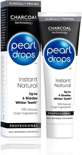 [BRSWGZT4BANWYCTV] Pearl Drops Instant Natural White Activated Charcol 75ml