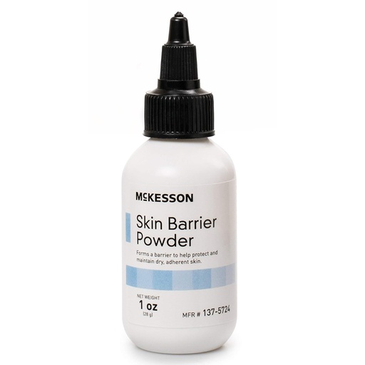 [BRSWGGL3DEDWEDQU] McKesson Skin Barrier Powder, Protect and Maintain Dry Adherent Skin, 1 oz, 1 Count