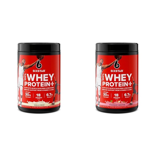 [BRSROCYOAAFAYFDF] Six Star Elite Series 100% Whey Protein Plus Vanilla Cream 1.8lbs US & Elite Series 100% Whey Protein Plus Strawberry Smoothie 1.8lbs US
