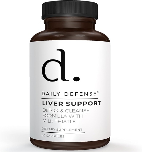 [BRSRAZT6CAFWAELF] Liver Cleanse and Detox & Repair Formula - Liver Support Supplement with Artichoke Extract for Liver Health - Milk Thistle Liver Detox with Dandelion Leaf Extracts - 60 Capsules