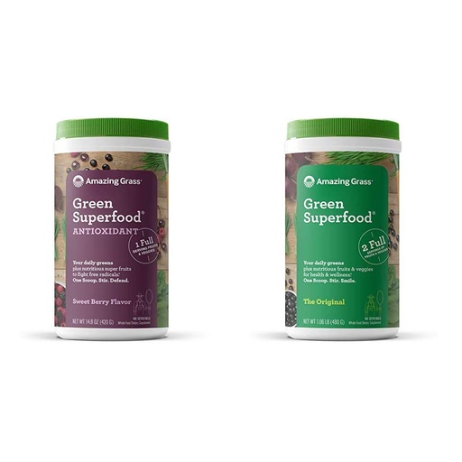 [BRSWYFA3CQBROFAV] Amazing Grass Greens Blend Superfoods Powder (Original + Antioxidant)