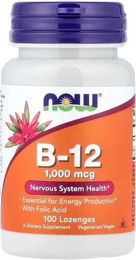 [BRSWIYT3PMCQCEQZ] NOW Foods B-12, 100 Lozenges