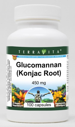 [BRSWI2QRPMMBCHQ5] Glucomannan(Konjac根) - 450 mg(100 capsules, ZIN: 511306)