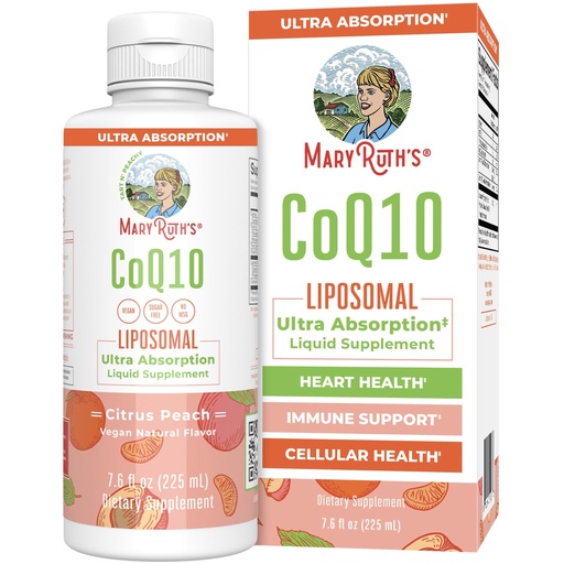 [BRSWYBI3OABBQCDL] MARYRUTH'S CoQ10 Liquid Liposomal | Coenzyme Q10 Heart Health Supplement | 75mg CoQ10 Supplement for Mitochondrial Support & Immune System | Vegan | Non-GMO | Immune Support Supplement | 45 Servings