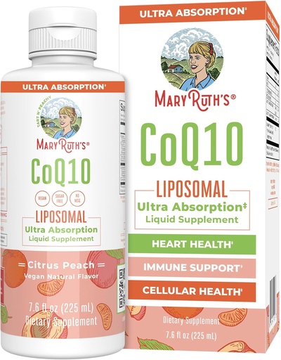[BRSWYBI3OABBQCDL] MaryRuth Organics Liquid Vitamin | Coenzyme Q10 Heart Health for Mitochondrial Support and Immune System | Vegan Non-GMO | 7.6 Fl Oz | 45 Servings