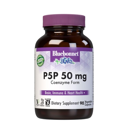 [BRSWIGAPPMMBQH3K] Bluebonnet Nutrition - CellularActive P-5-P 50mg - 90 Vegetarian Capsules