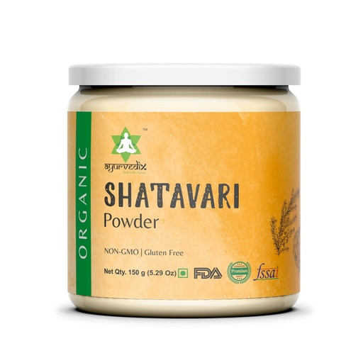 [BRSROZQLOR7WKCLO] Organic Shatavari Powder - Asparagus racemosus Herbal Supplement Supports Menstrual Cramp Relief, Hormonal Balance, Boosts Immunity and Inflammatory Response - 150gm/5.2oz