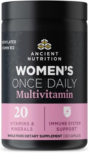 [BRSWGHABCEHWO2AU] Nutrition antic Nutrition Multivitamin per a Dones, dona és un cop Daily suplementari, Methlyad B, C, K2, Magnesi, Fonte & Iron, ajuda a la salut, 30