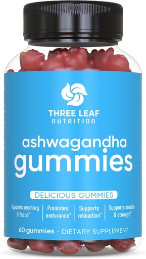 [BRSROZQOOF4BECA4] Ashwagandha Gummies for Men & Women - Ashwagandha Supplements Supports Focus, Memory, Calmness & Energy - Ashwagandha Extract Gummy - 60 Gummies