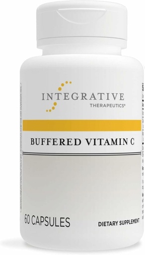 [BRSWIYLYCQJRMHLG] Integrative Therapeutics Buffered Vitamin C 1,000 mg - Easy, Daily Immune Support with Magnesium & Calcium* - Antioxidant Support for Healthy Skin & Connective Tissues* - 60 Vegan Capsules, 1