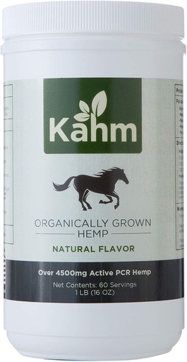 [BRSWYGQ7DJ7GYHLH] Kahm Equine PCR Hemp Pellets for Horses - Natural Equine Hemp Pellets, Supports Normal inflammatory Response | Supports maintaining Normal and Balanced Behavior - 1 lb Container – Made in USA