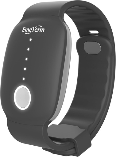 [BRSWGCD3O4JQA2DV] EmeTerm Fashion FDA-Cleared Relieve Nausea Electrode Stimulator Morning Sickness Motion Travel Sickness Vomit Relief Rechargeable No Gel Drug Free Wrist Bands Without Side Effects