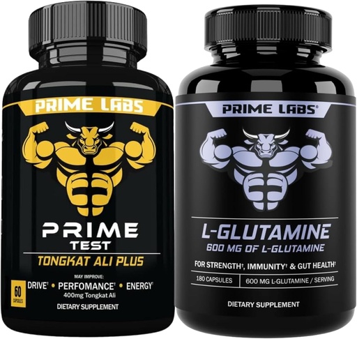 [BRSRABATCAJWAFDX] Prime Labs Tongkat Ali Plus (60 ct) + L glutaminas (180 ct)