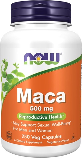 [BRSWIBQNAV7AM3T2] NOW Foods Maca Capsules, 500 mg, 250 Count (Pack of 1)