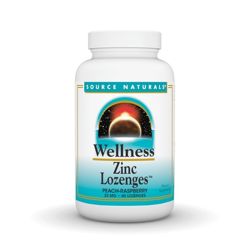 [BRSWIZYZOMPRYH3A] Source Naturals Wellness Zinc Lozenges - 60 Lozenges