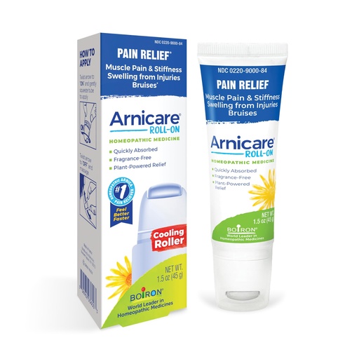 [BRSRAYATPIGRG3DZ] Boiron Arnicare Roll-On for Relief of Joint Pain, Muscle Pain, Muscle Soreness, and Swelling from Bruises or Injury - Cooling Metal Roller and Fragrance-Free - 1.5 oz