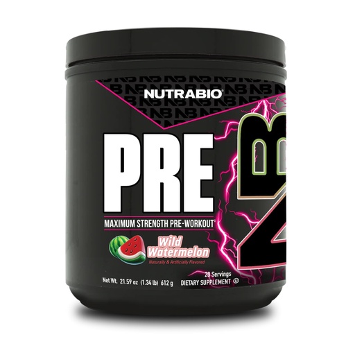 [BRSWIC3YBYNGECDE] NutraBio Preworkout Powder, Watermelon| Explosive Energy, Laser Focus, Extreme Pumps| Pre Workout for Men & Women| Performance, Endurance, Power Complex, Caffeine, Electrolytes